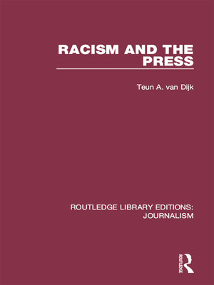 cover image of Racism and the Press